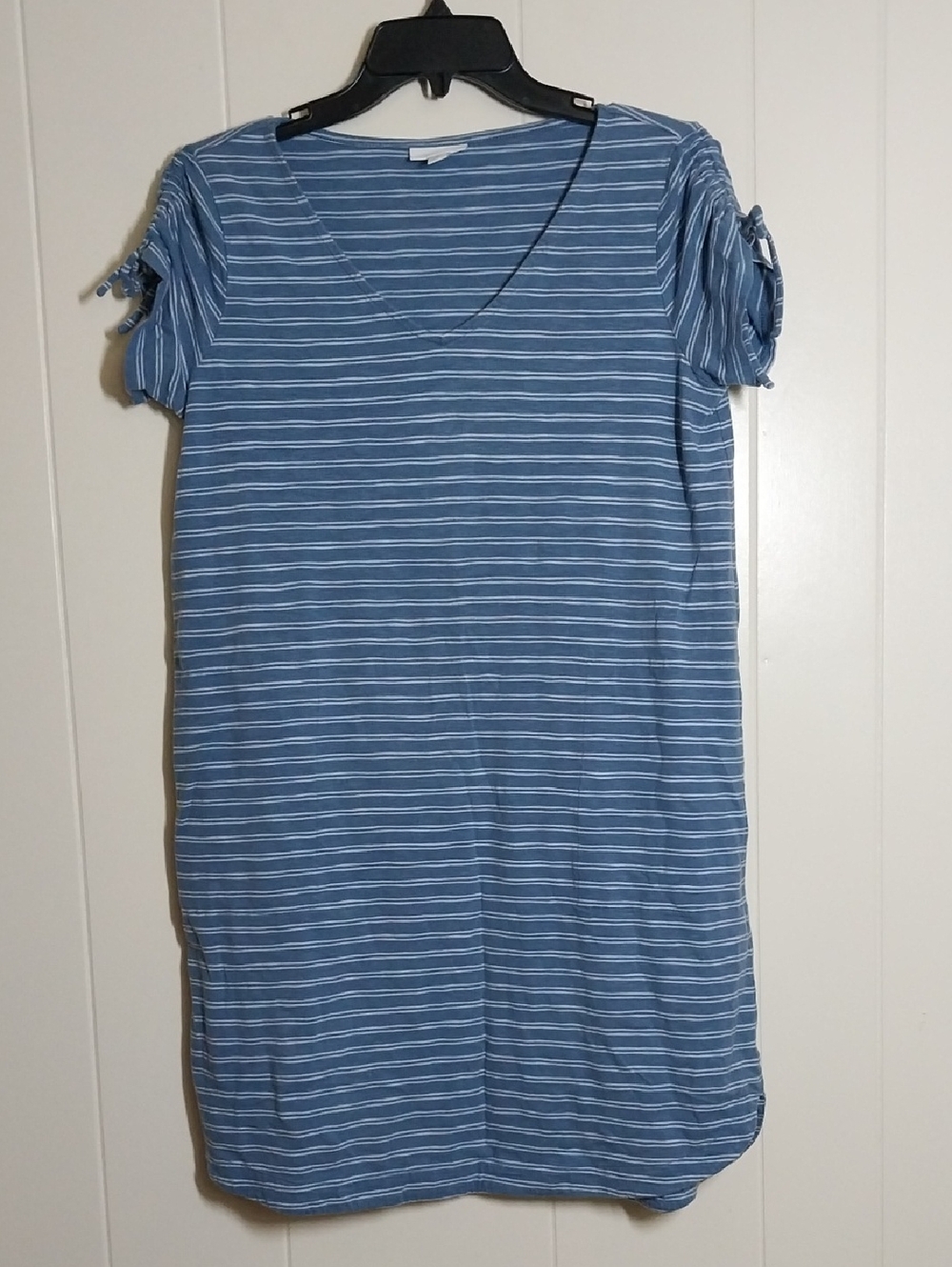 J. Jill Blue White Striped Dress Women's Small Petite